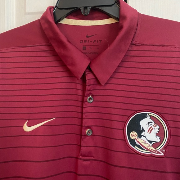 Men’s Nike Florida State Seminoles FSU Dri-Fit Size XL Short Sleeve Polo shirt - Picture 5 of 5